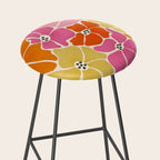 Blooming Retro Florals Stool Gallery Image 2