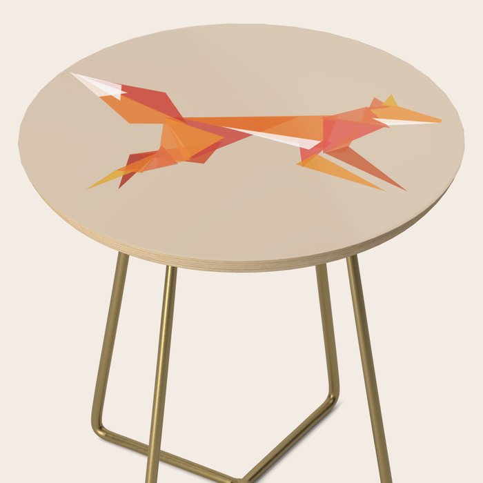 Fractal geometric fox Side Table Gallery Image 2