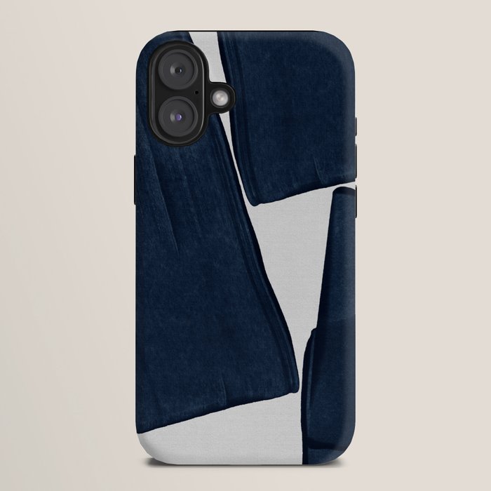 Minimalist Painting Blue III, Mid Century Modern iPhone Case Gallery Image 10