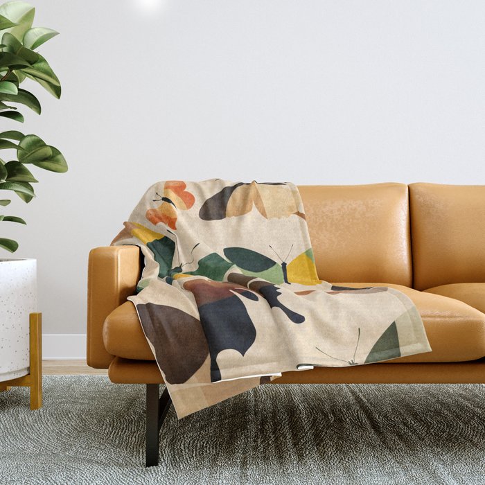Beautiful Butterflies 1 Throw Blanket Gallery Image 1
