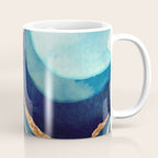 Abstract Blue with Gold Coffee Mug Gallery Image 1