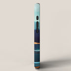 Abstract Blue with Gold iPhone Case Gallery Image 2