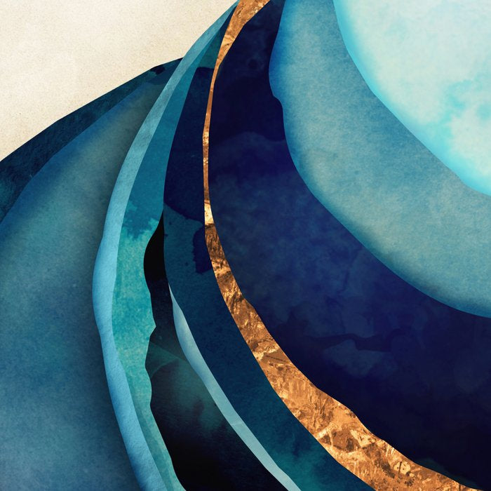 Abstract Blue with Gold Coffee Mug Gallery Image 2