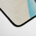 Abstract Blue with Gold Desk Mat Gallery Image 4