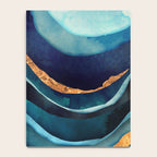 Abstract Blue with Gold Notebook Gallery Image 4