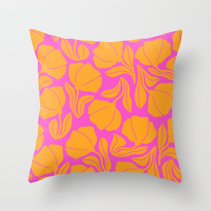 Boho Blooms - Yellow Throw Pillow Gallery Image 6