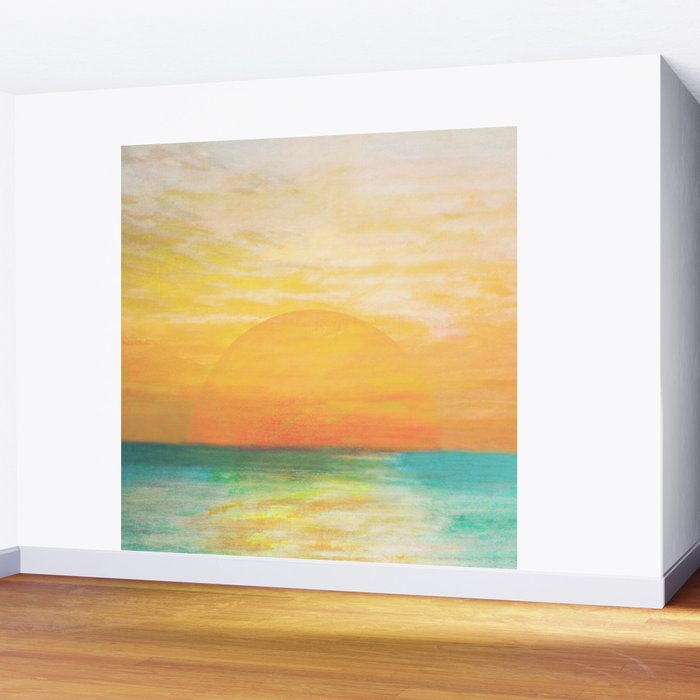 Summer Sunset Wall Mural Gallery Image 2