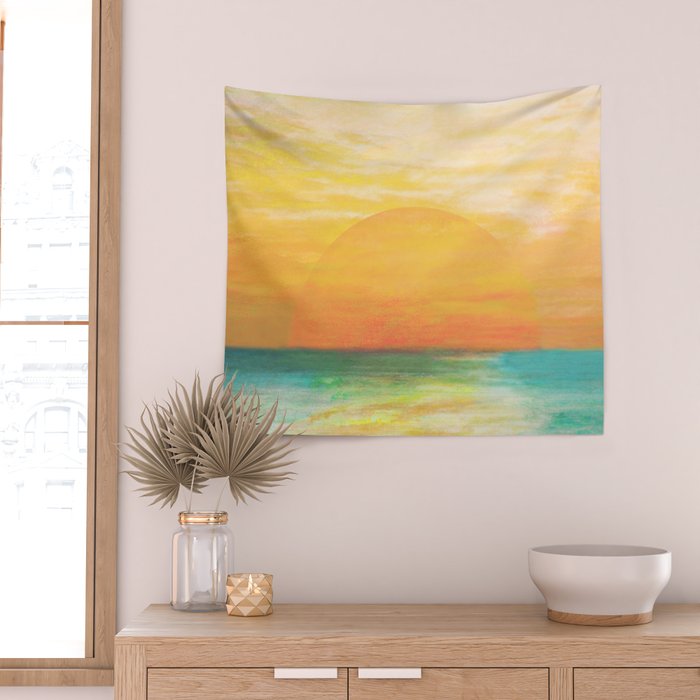 Summer Sunset Wall Tapestry Gallery Image 2