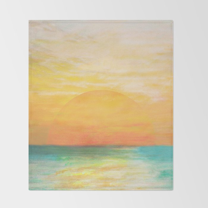Summer Sunset Throw Blanket Gallery Image 2
