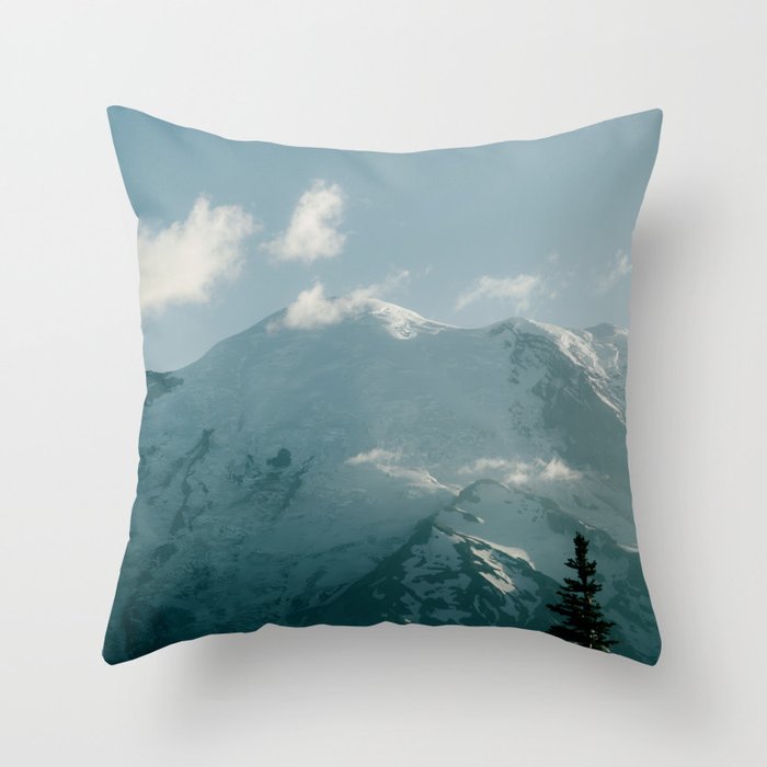 Mount Rainier VIII Throw Pillow Gallery Image 1