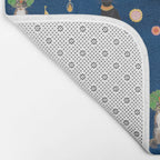 Cat Queens (Blue) Bath Mat Gallery Image 2
