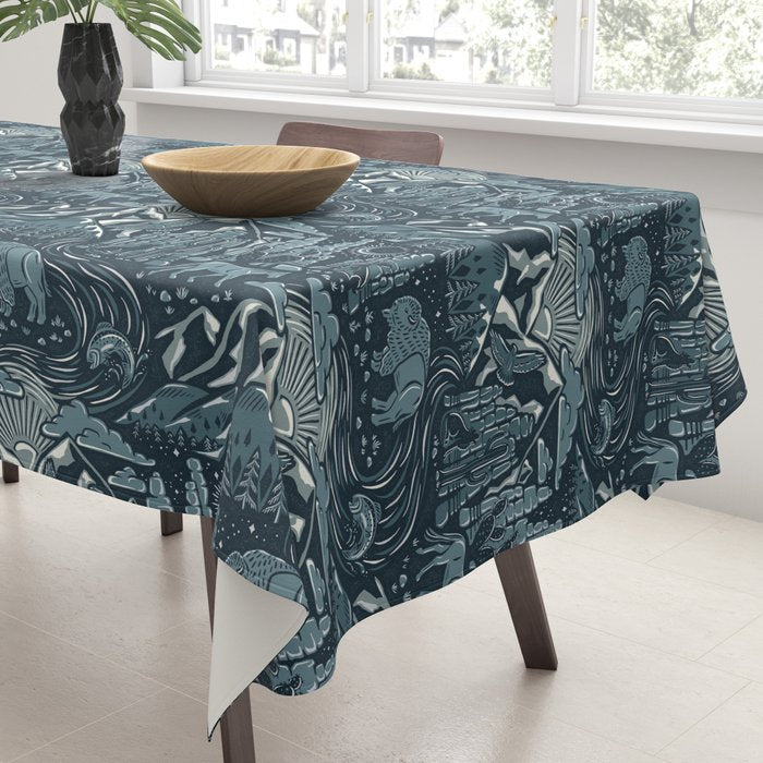 Wild West - Blue Tablecloth Gallery Image 3