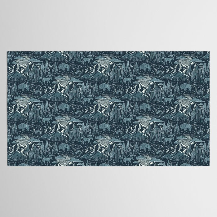Wild West - Blue Tablecloth Gallery Image 2