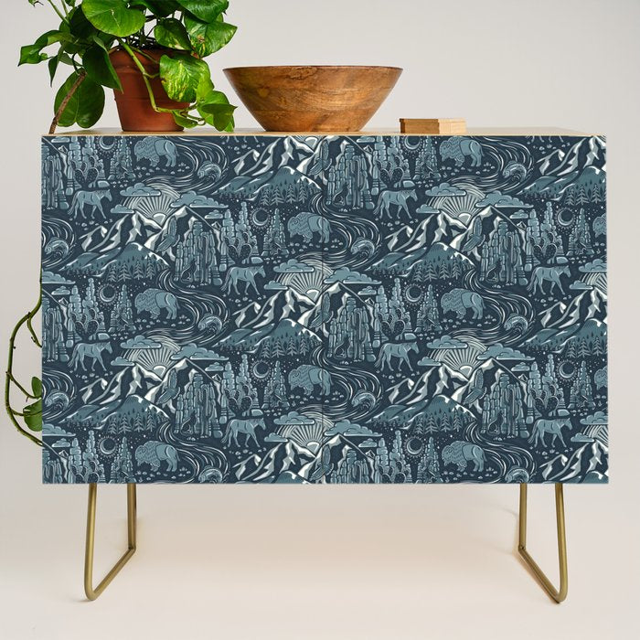 Wild West - Blue Credenza Gallery Image 1