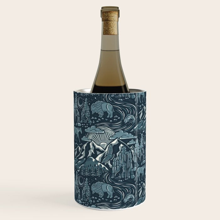 Wild West - Blue Wine Chiller Gallery Image 1