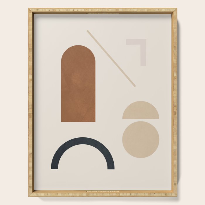 Geometric Modern Art 32 Serving Tray Gallery Image 1