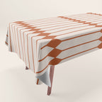 Minimal Geometric Pattern - Coral Tablecloth Gallery Image 1