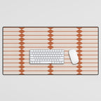 Minimal Geometric Pattern - Coral Desk Mat Gallery Image 1