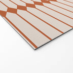 Minimal Geometric Pattern - Coral Welcome Mat Gallery Image 2