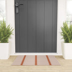 Minimal Geometric Pattern - Coral Welcome Mat Gallery Image 3