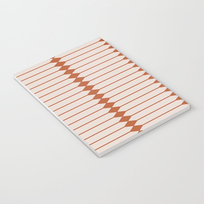 Minimal Geometric Pattern - Coral Notebook Gallery Image 3