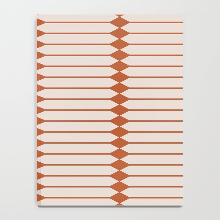 Minimal Geometric Pattern - Coral Notebook Gallery Image 4