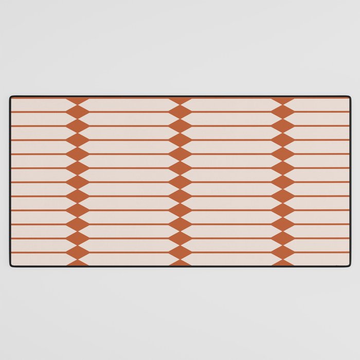 Minimal Geometric Pattern - Coral Desk Mat Gallery Image 3