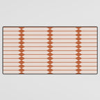 Minimal Geometric Pattern - Coral Desk Mat Gallery Image 3