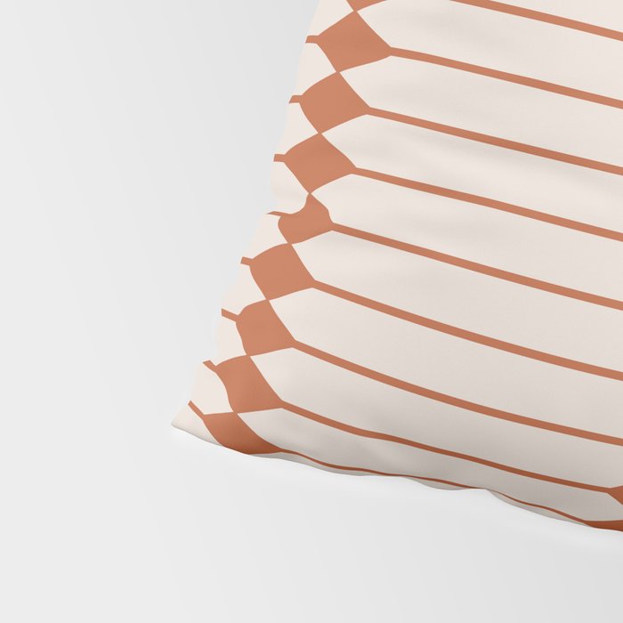 Minimal Geometric Pattern - Coral Pillow Sham Gallery Image 4