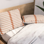 Minimal Geometric Pattern - Coral Pillow Sham Gallery Image 2