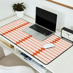 Minimal Geometric Pattern - Coral Desk Mat Gallery Image 2