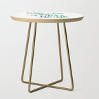 What a Day for a Day Drink - Blue & Green Palette Side Table Gallery Image 1