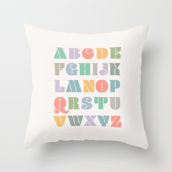 ABCs - Alphabet Throw Pillow Gallery Image 6