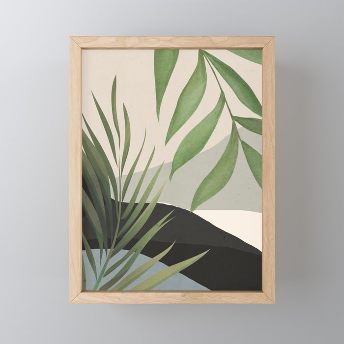Abstract Art Tropical Leaves 49 Mini Art Print Gallery Image 1