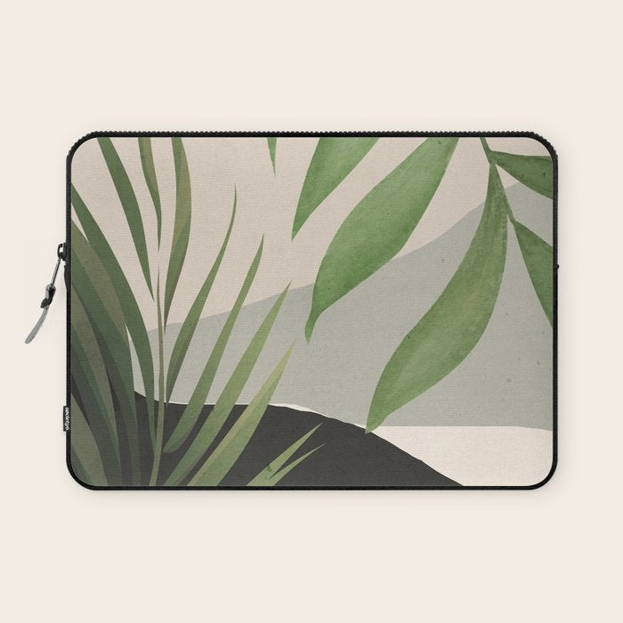 Abstract Art Tropical Leaves 49 Laptop Sleeve Gallery Image 1