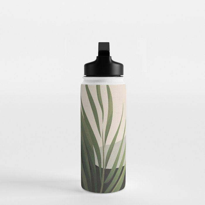Abstract Art Tropical Leaves 49 Water Bottle Gallery Image 3