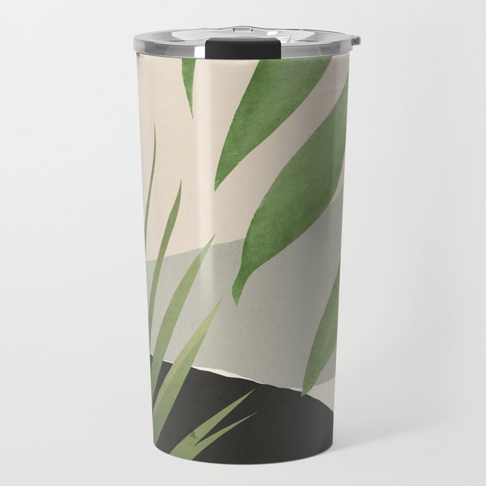 Abstract Art Tropical Leaves 49 Travel Mug Gallery Image 1