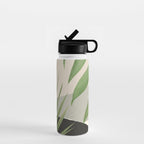 Abstract Art Tropical Leaves 49 Water Bottle Gallery Image 1
