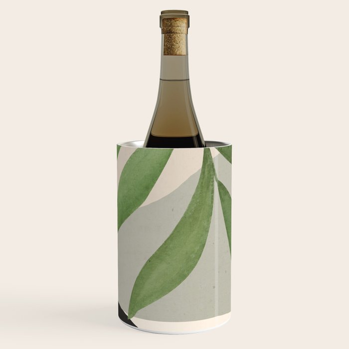 Abstract Art Tropical Leaves 49 Wine Chiller Gallery Image 3