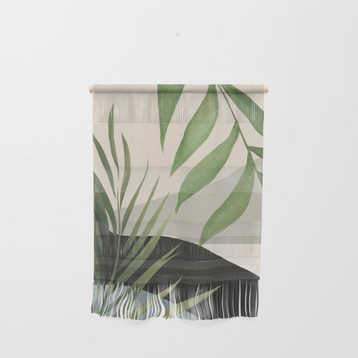 Abstract Art Tropical Leaves 49 Wall Hanging Gallery Image 1
