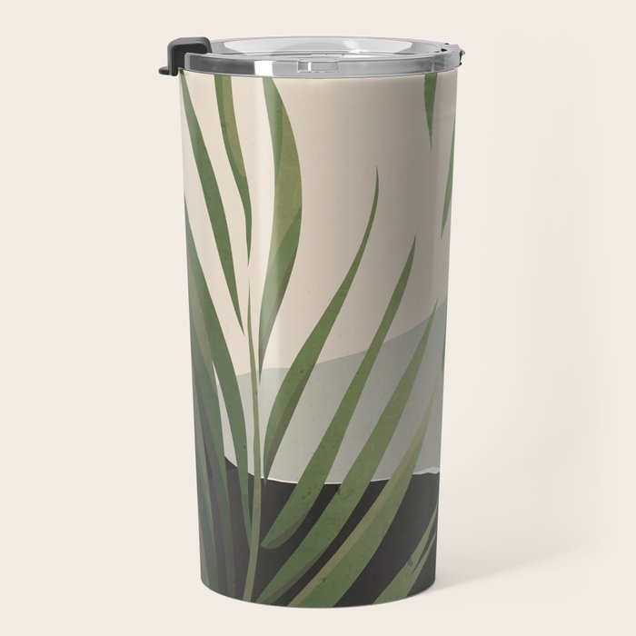 Abstract Art Tropical Leaves 49 Travel Mug Gallery Image 3