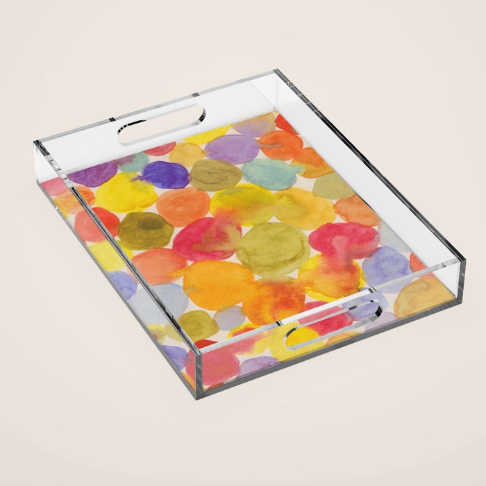 Watercolor Party #3 Acrylic Tray Gallery Image 1