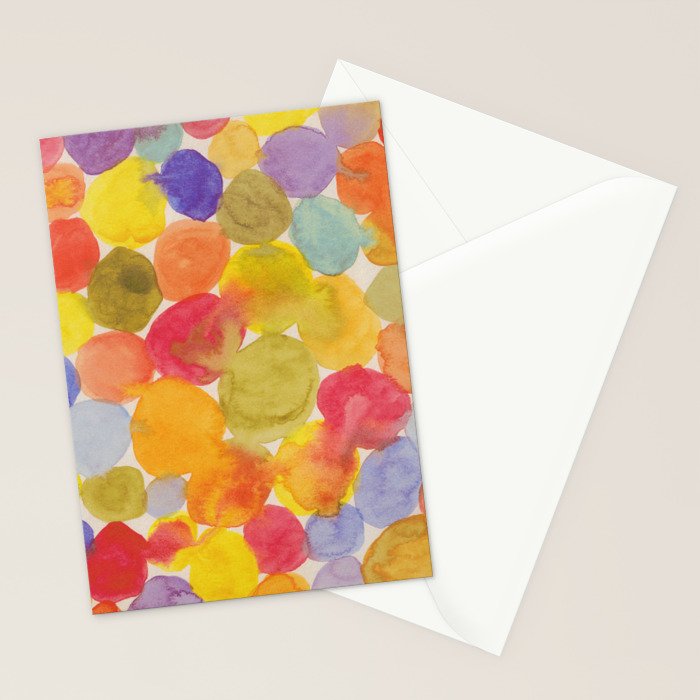 Watercolor Party #3 Stationery Card Gallery Image 2