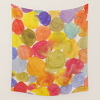 Watercolor Party #3 Wall Tapestry Gallery Image 4