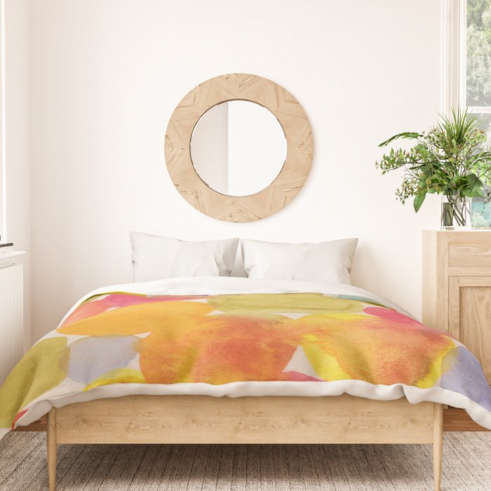 Watercolor Party #3 Duvet Cover Gallery Image 3