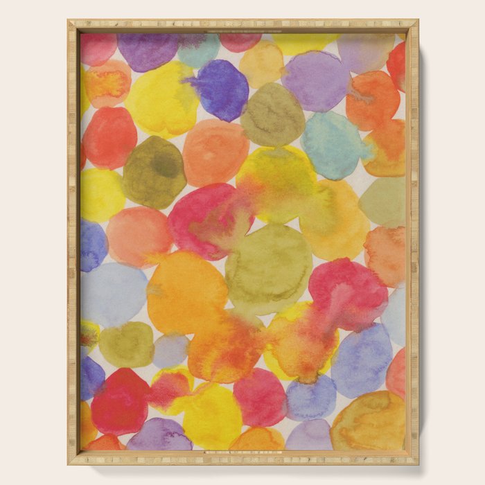 Watercolor Party #3 Serving Tray Gallery Image 1