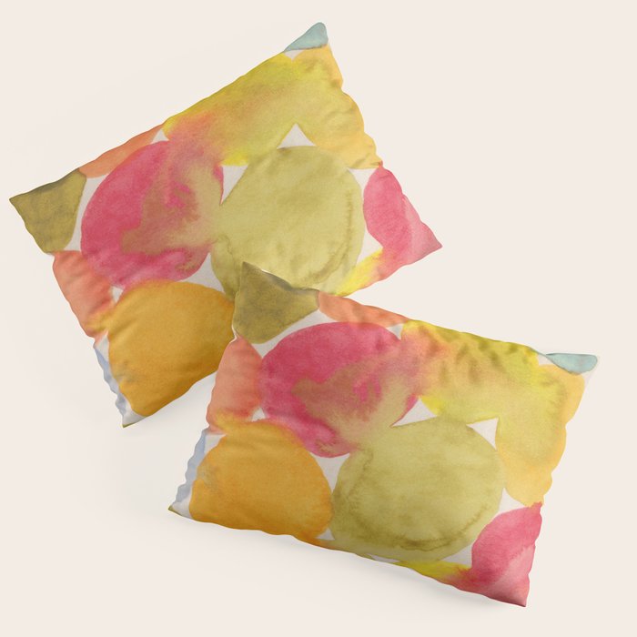 Watercolor Party #3 Pillow Sham Gallery Image 3