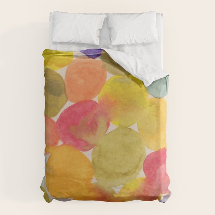 Watercolor Party #3 Duvet Cover Gallery Image 6