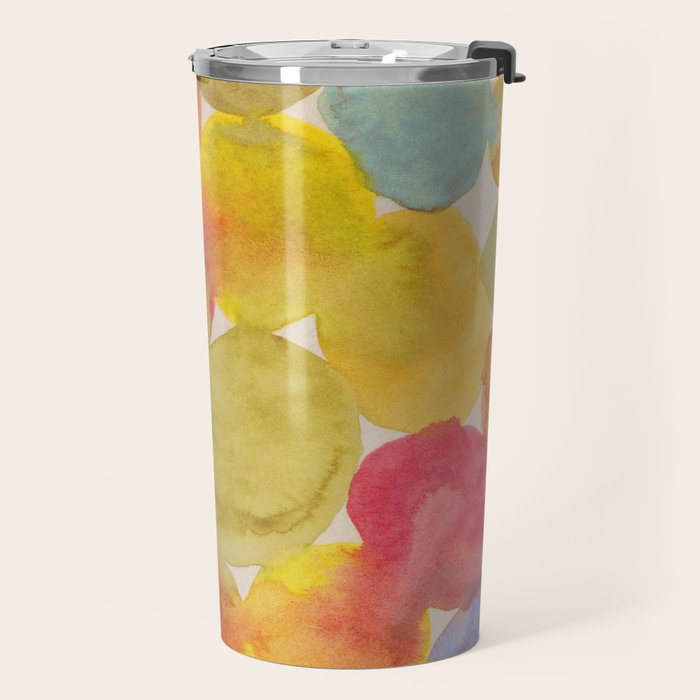 Watercolor Party #3 Travel Mug Gallery Image 2