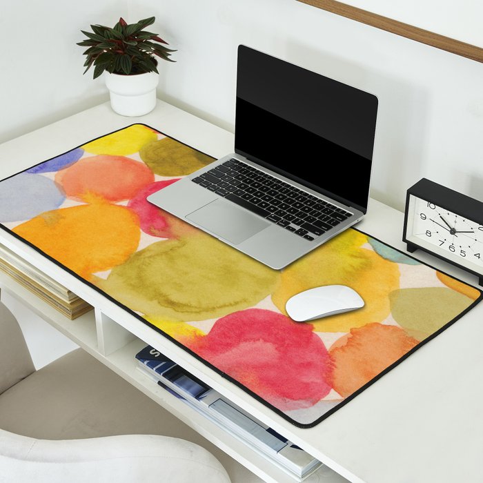 Watercolor Party #3 Desk Mat Gallery Image 2